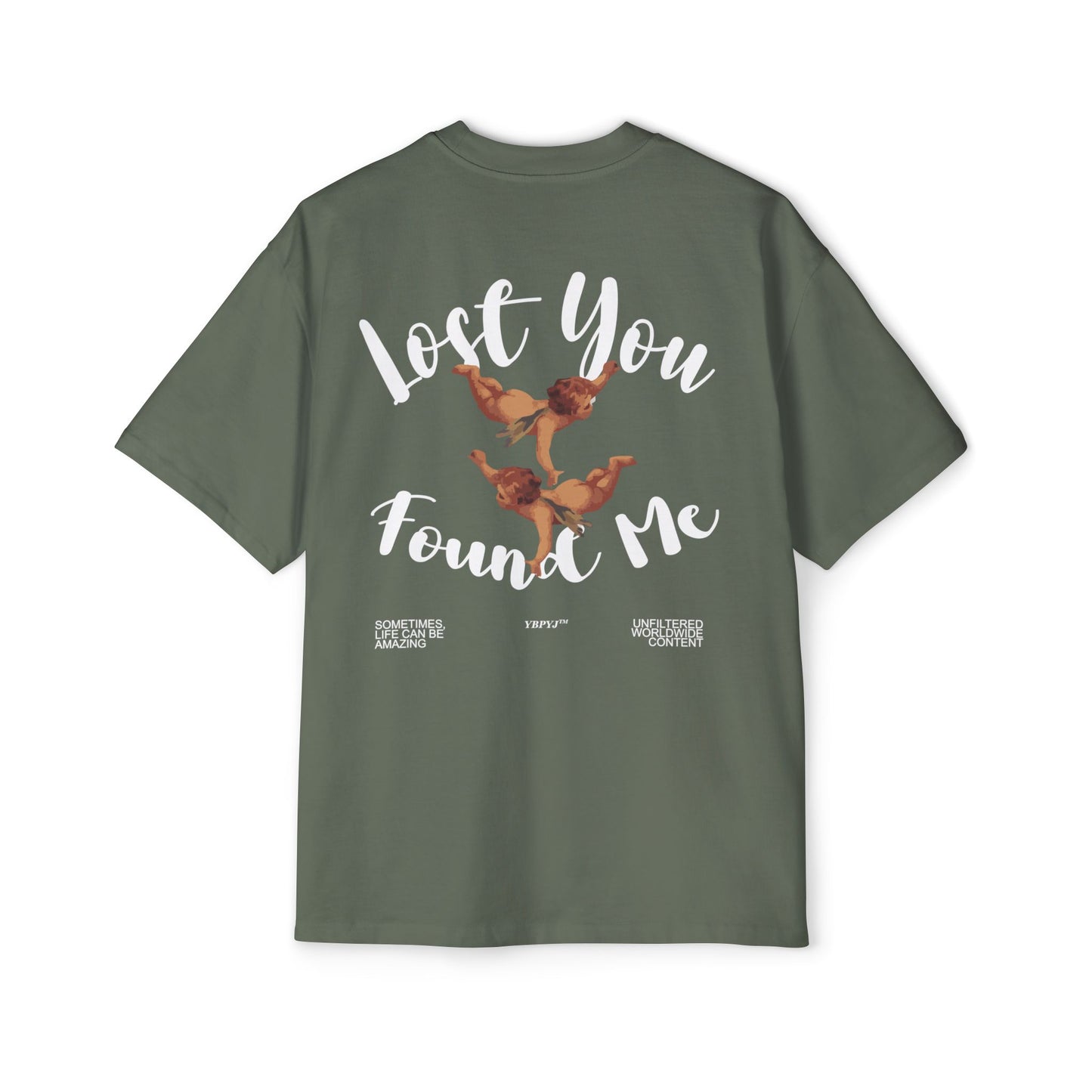 LOST YOU FOUND ME Heavy Oversized Tee