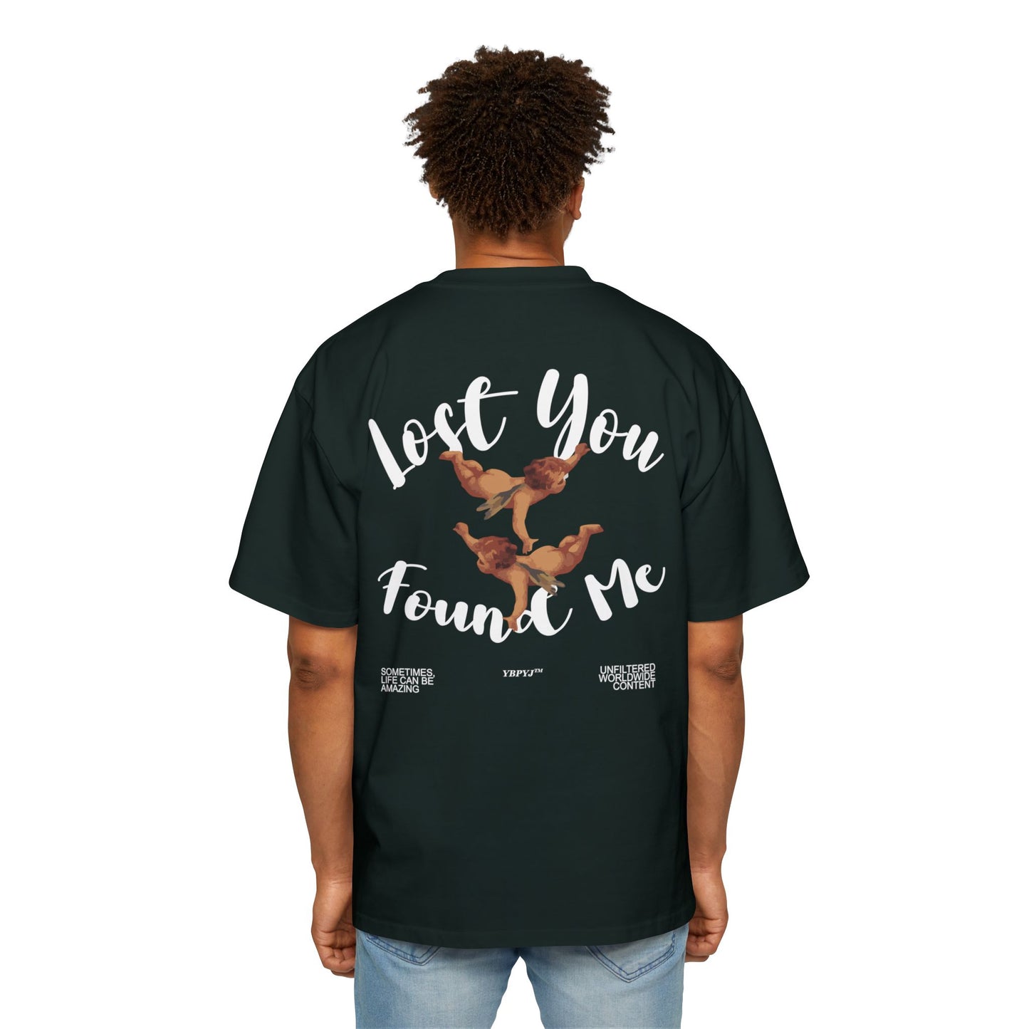 LOST YOU FOUND ME Heavy Oversized Tee