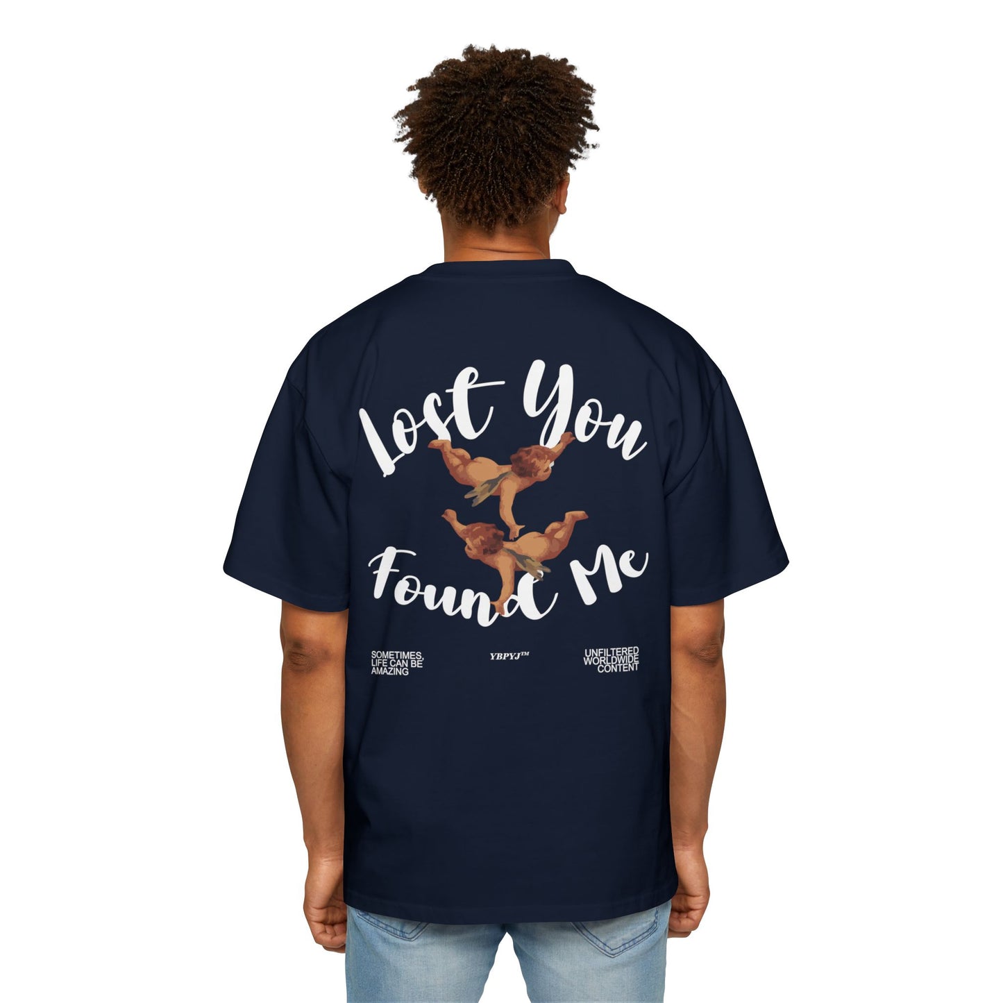 LOST YOU FOUND ME Heavy Oversized Tee