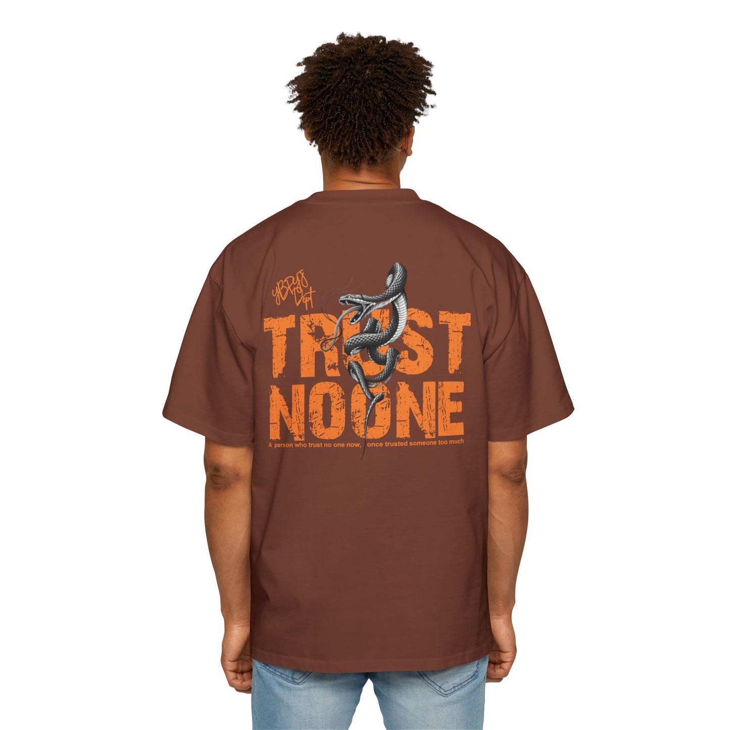 Heavy Oversized Tee - 'Trust No One'
