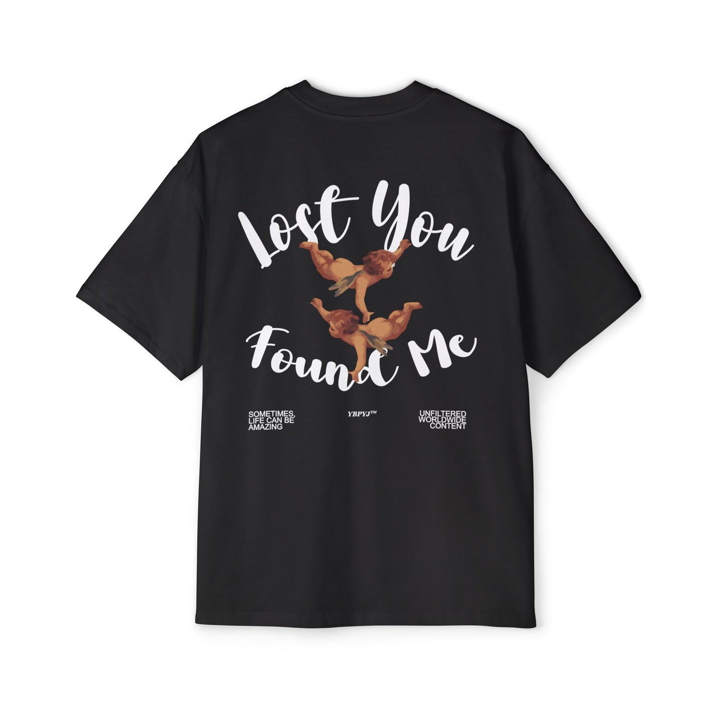 LOST YOU FOUND ME Heavy Oversized Tee