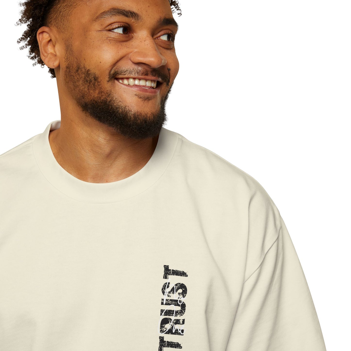 Heavy Oversized Tee - 'Trust No One'