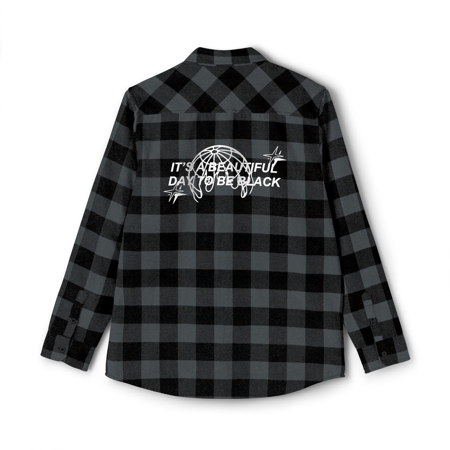 IT'S A BEAUTIFUL DAY TO BE BLACK Stylish unisex flannel shirt
