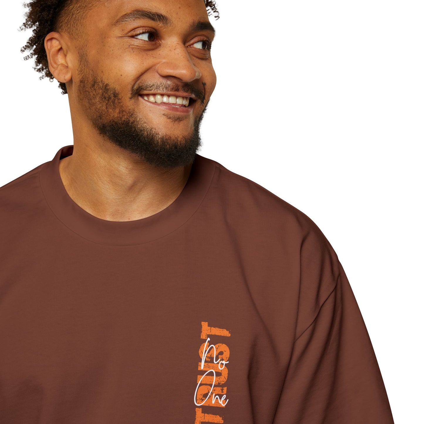 Heavy Oversized Tee - 'Trust No One'