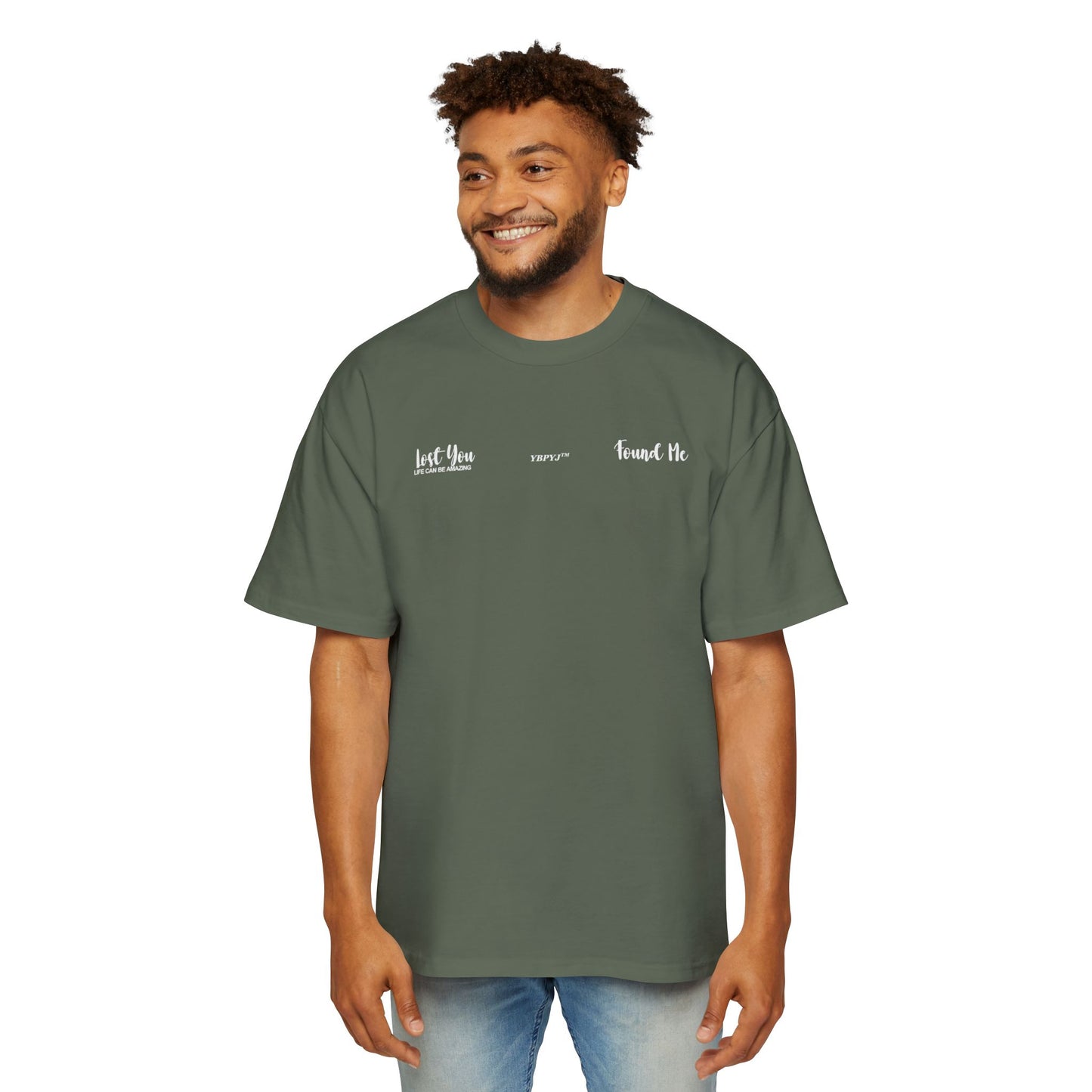 LOST YOU FOUND ME Heavy Oversized Tee