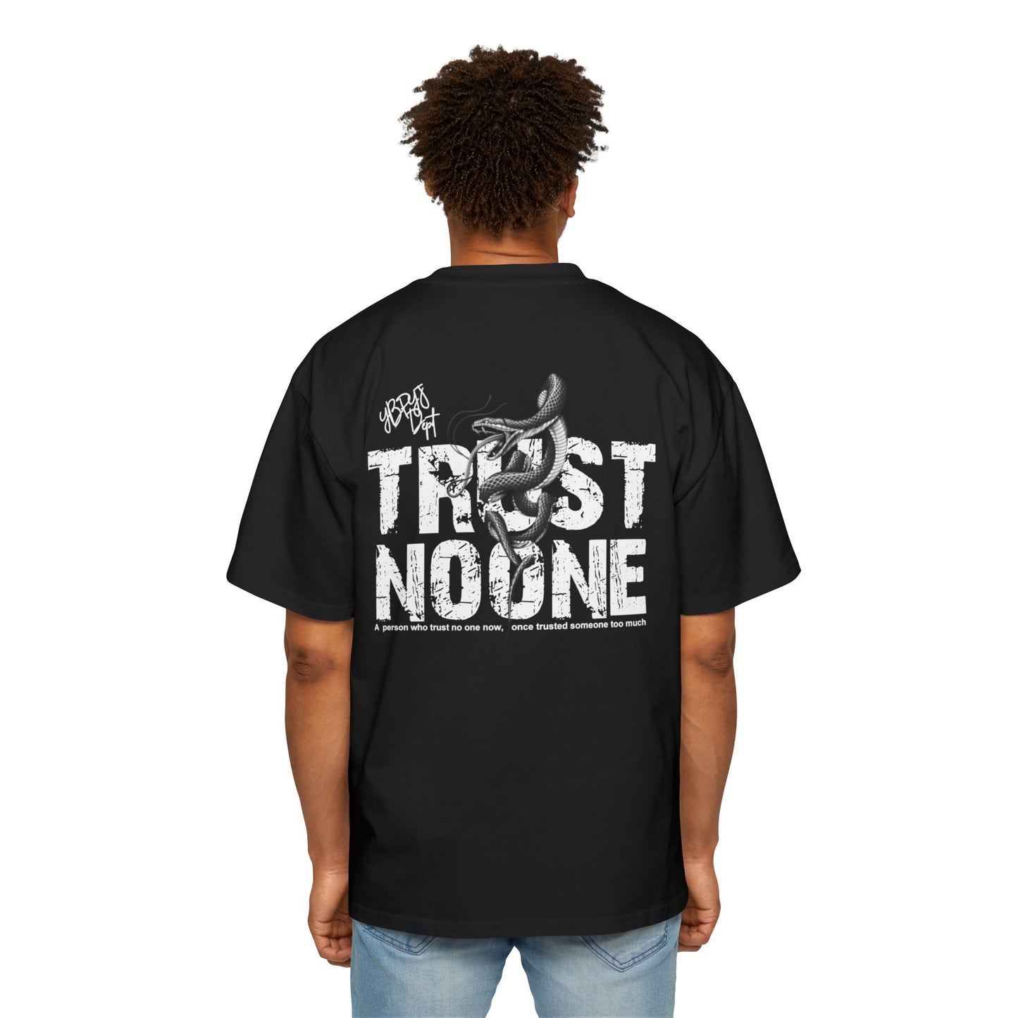 Trust No One Graphic Oversized Tee