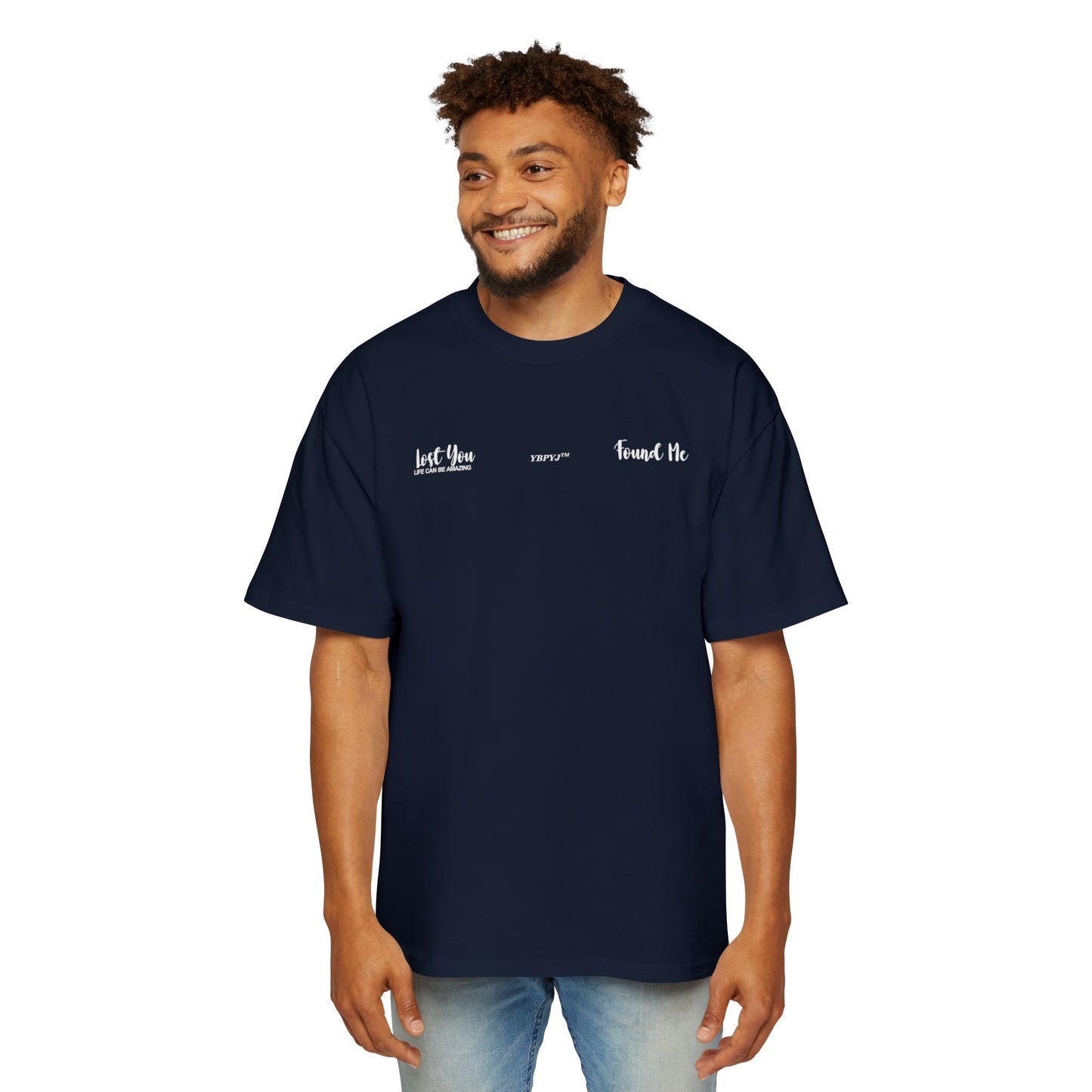 LOST YOU FOUND ME Heavy Oversized Tee