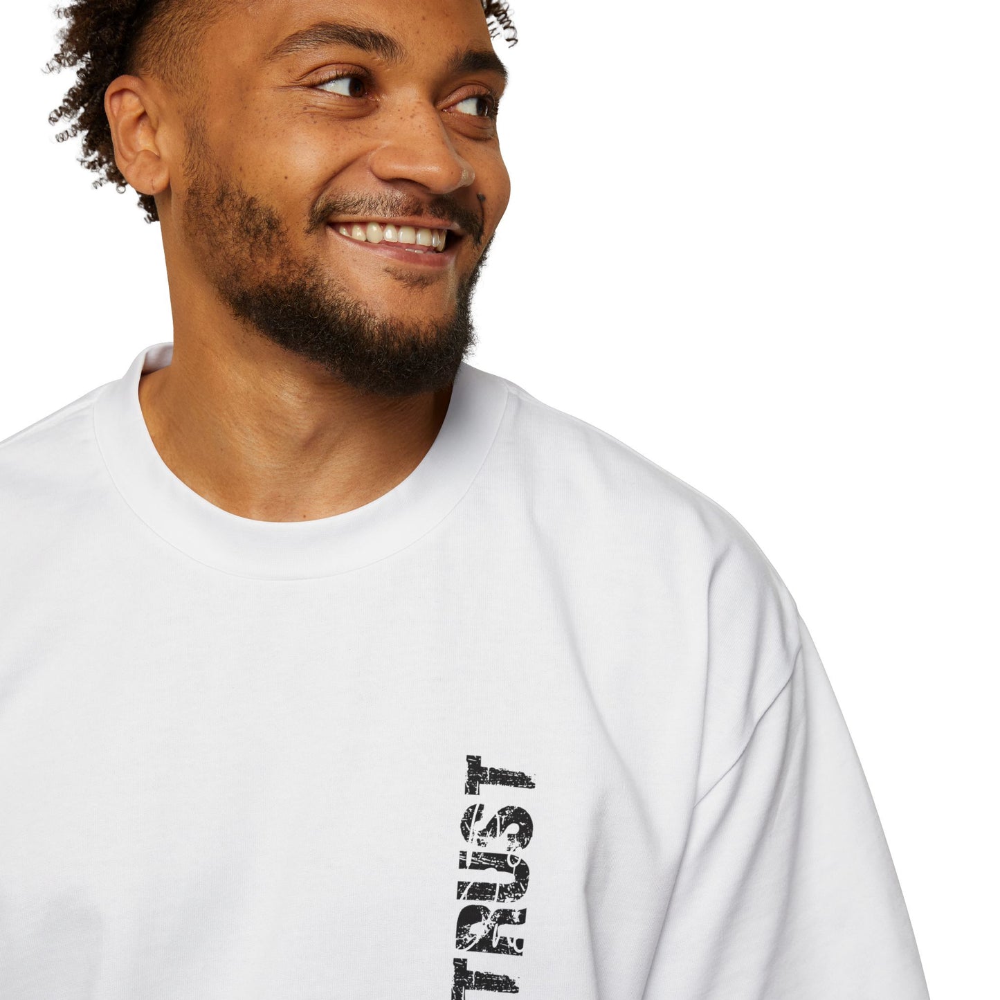 Heavy Oversized Tee - 'Trust No One'