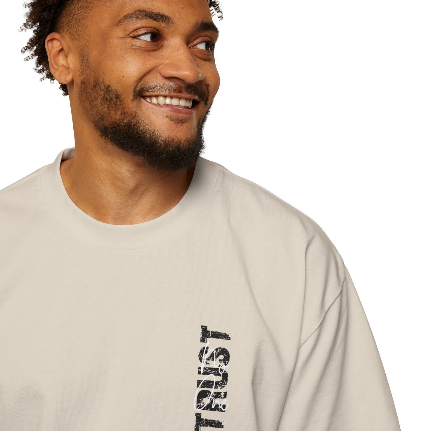 Heavy Oversized Tee - 'Trust No One'