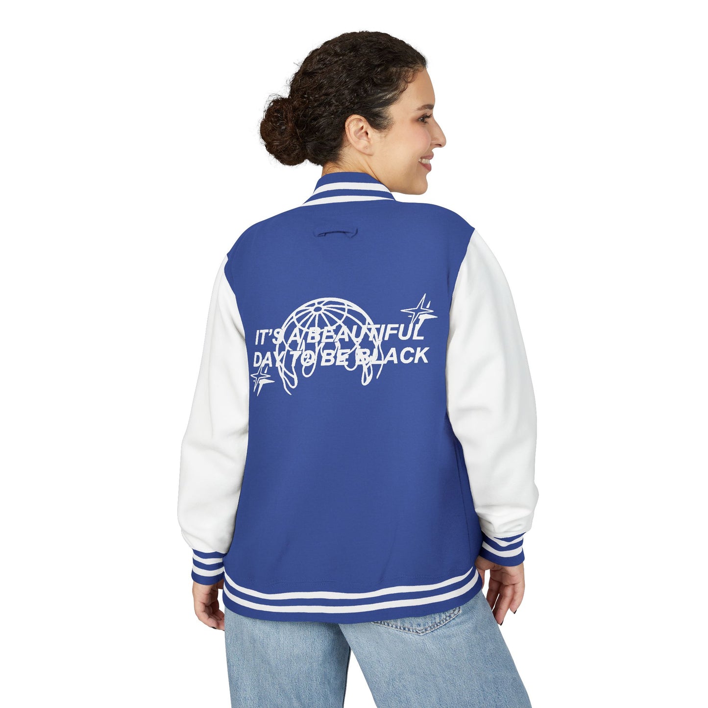 IT'S A BEAUTIFUL DAY TO BE BLACK Letterman Jacket