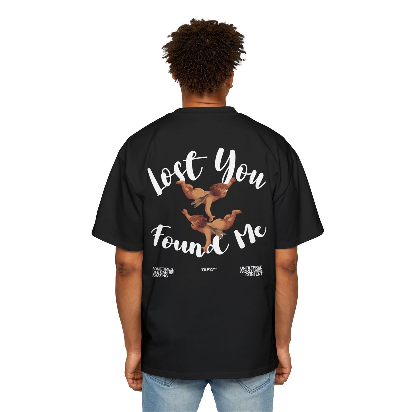 LOST YOU FOUND ME Heavy Oversized Tee
