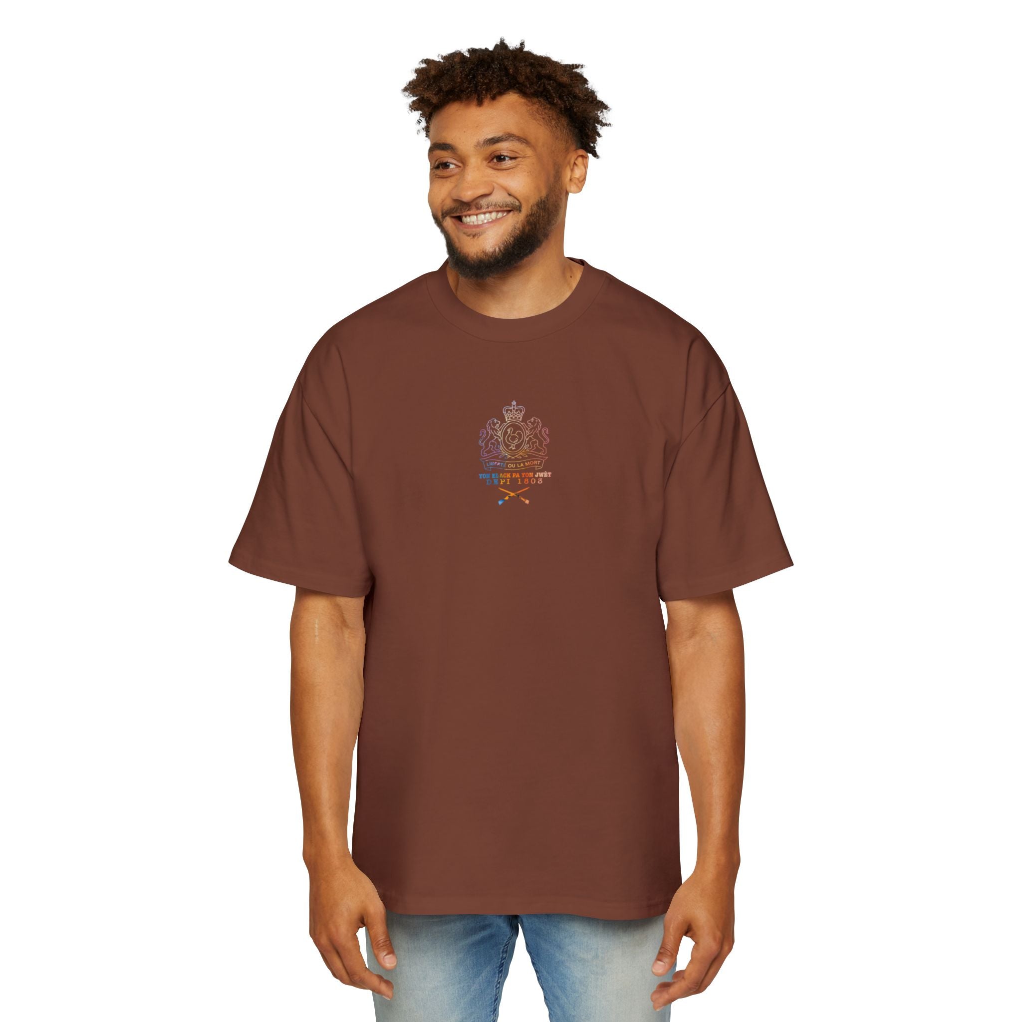 Oversized Tee - Bataille de Vertiere T-Shirt for Men