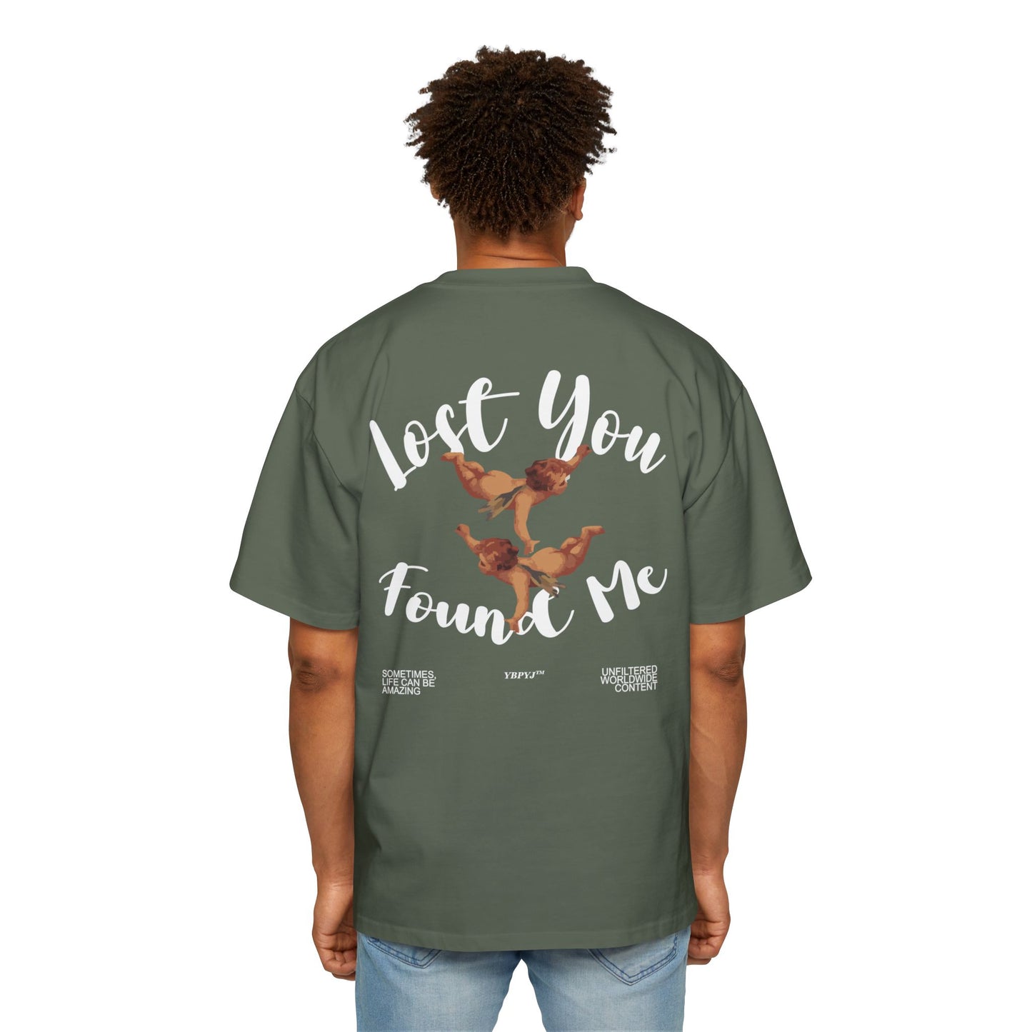 LOST YOU FOUND ME Heavy Oversized Tee