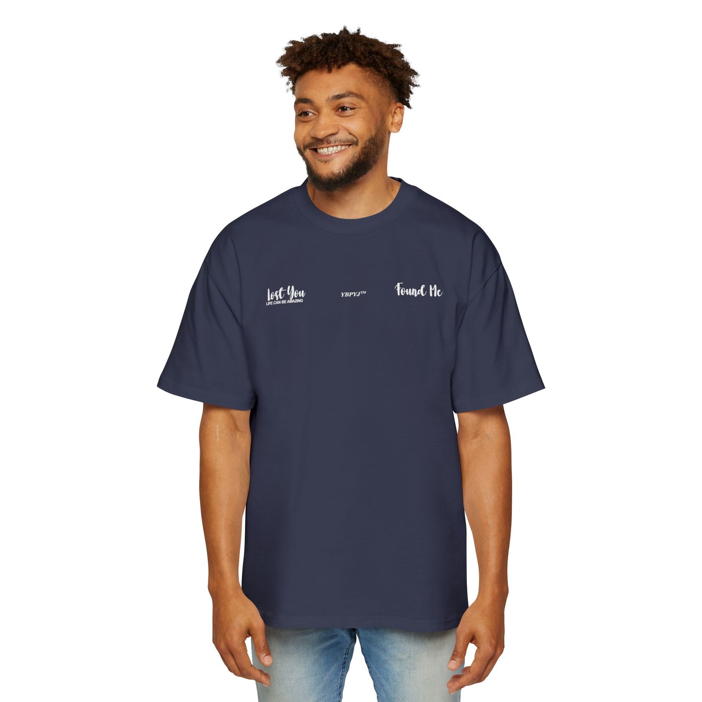 LOST YOU FOUND ME Heavy Oversized Tee