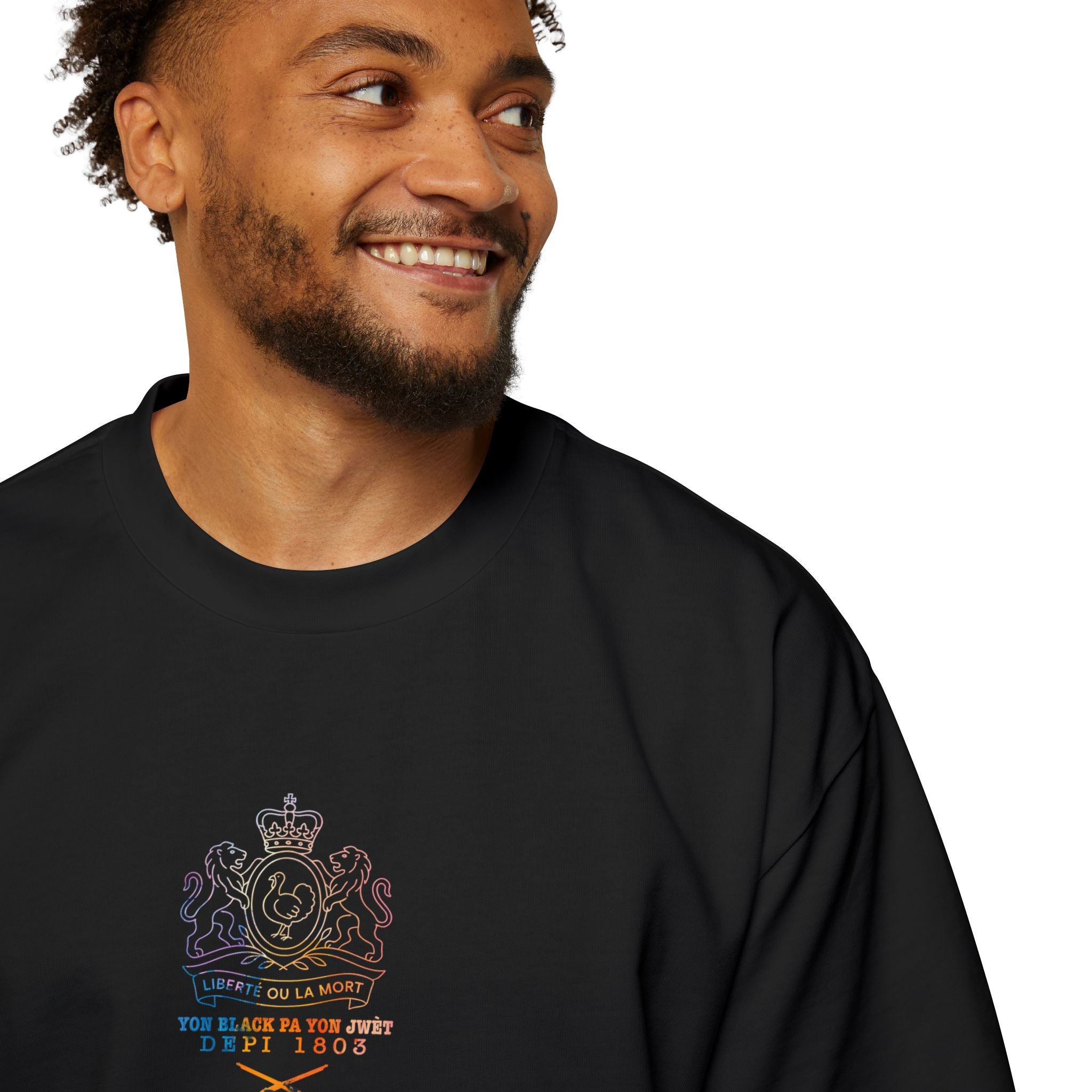 Oversized Tee - Bataille de Vertiere T-Shirt for Men