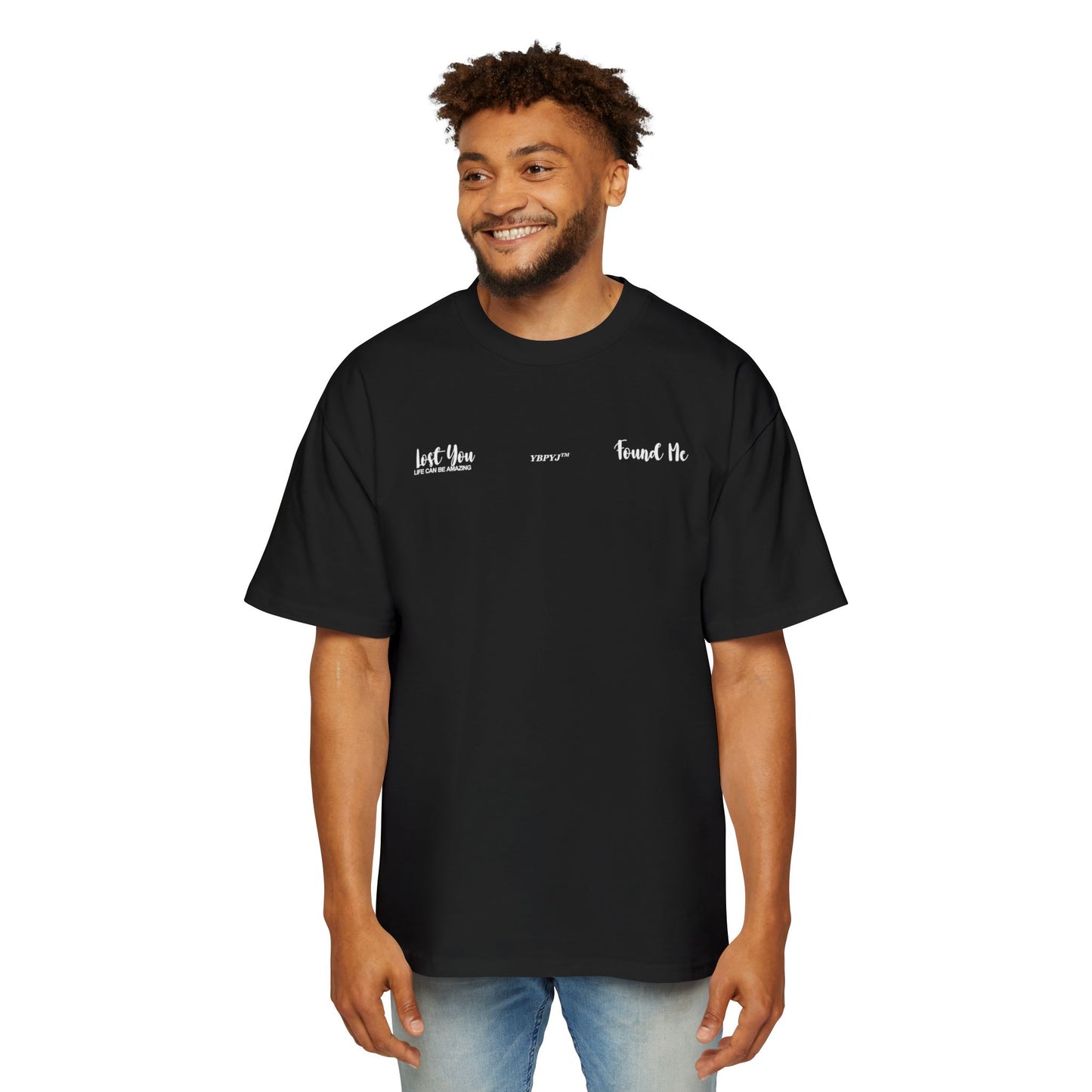 LOST YOU FOUND ME Heavy Oversized Tee