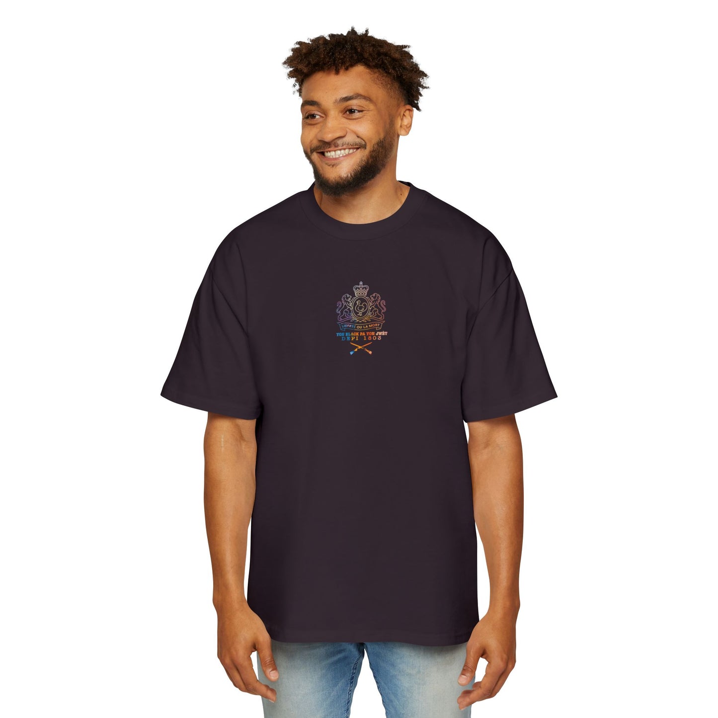 Oversized Tee - Bataille de Vertiere T-Shirt for Men