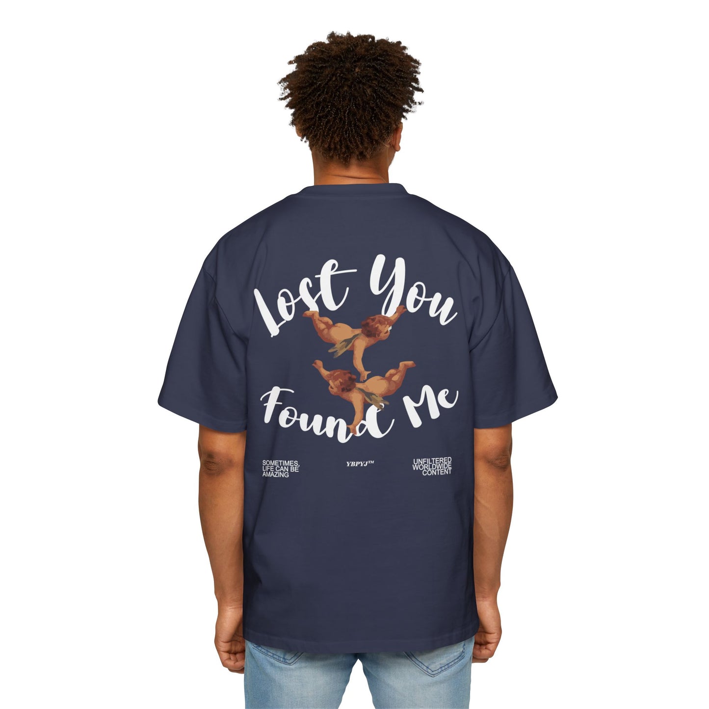 LOST YOU FOUND ME Heavy Oversized Tee