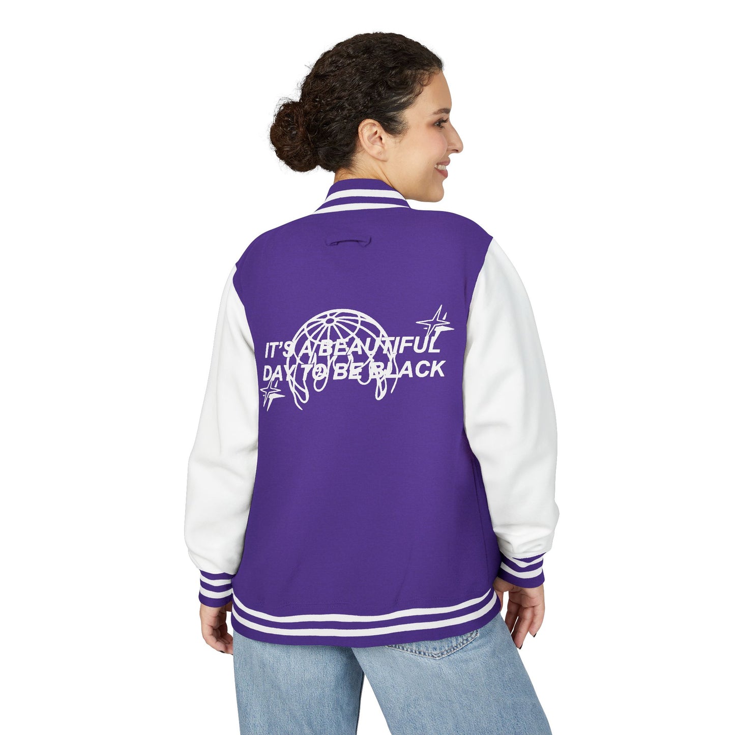 IT'S A BEAUTIFUL DAY TO BE BLACK Letterman Jacket