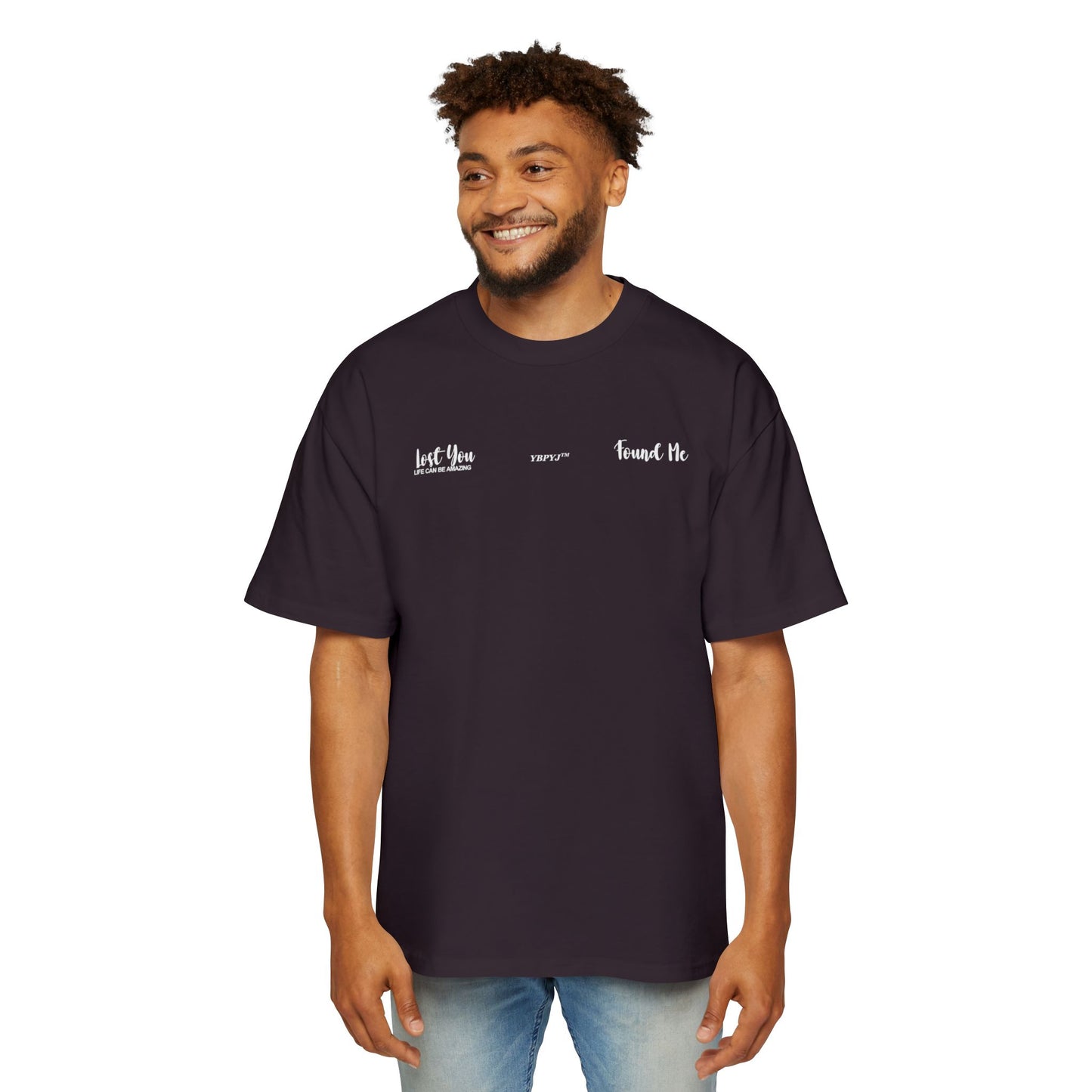LOST YOU FOUND ME Heavy Oversized Tee